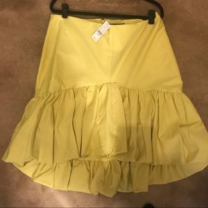 New York and Company High Low Skirt with Ruffle NWT
